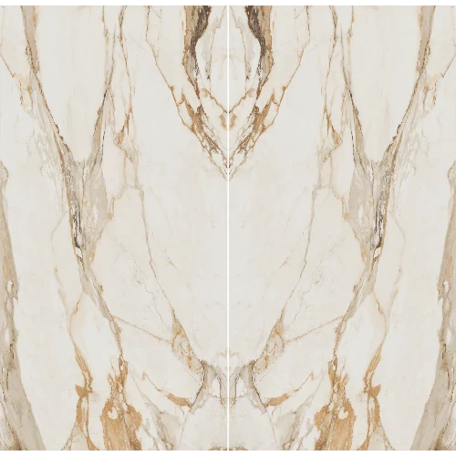 Calacatta Borghini Porcelain Slab Bookmatched 63" x 126" - 1/2" Thick