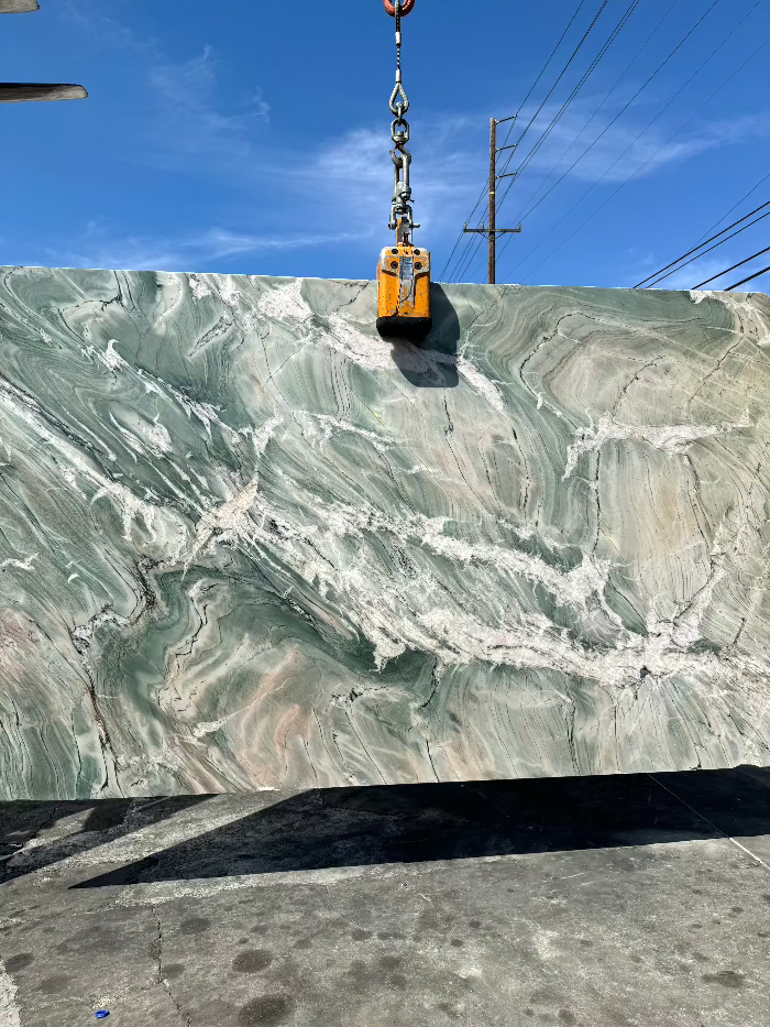 Forest Green Quartzite Slab Polished Stone