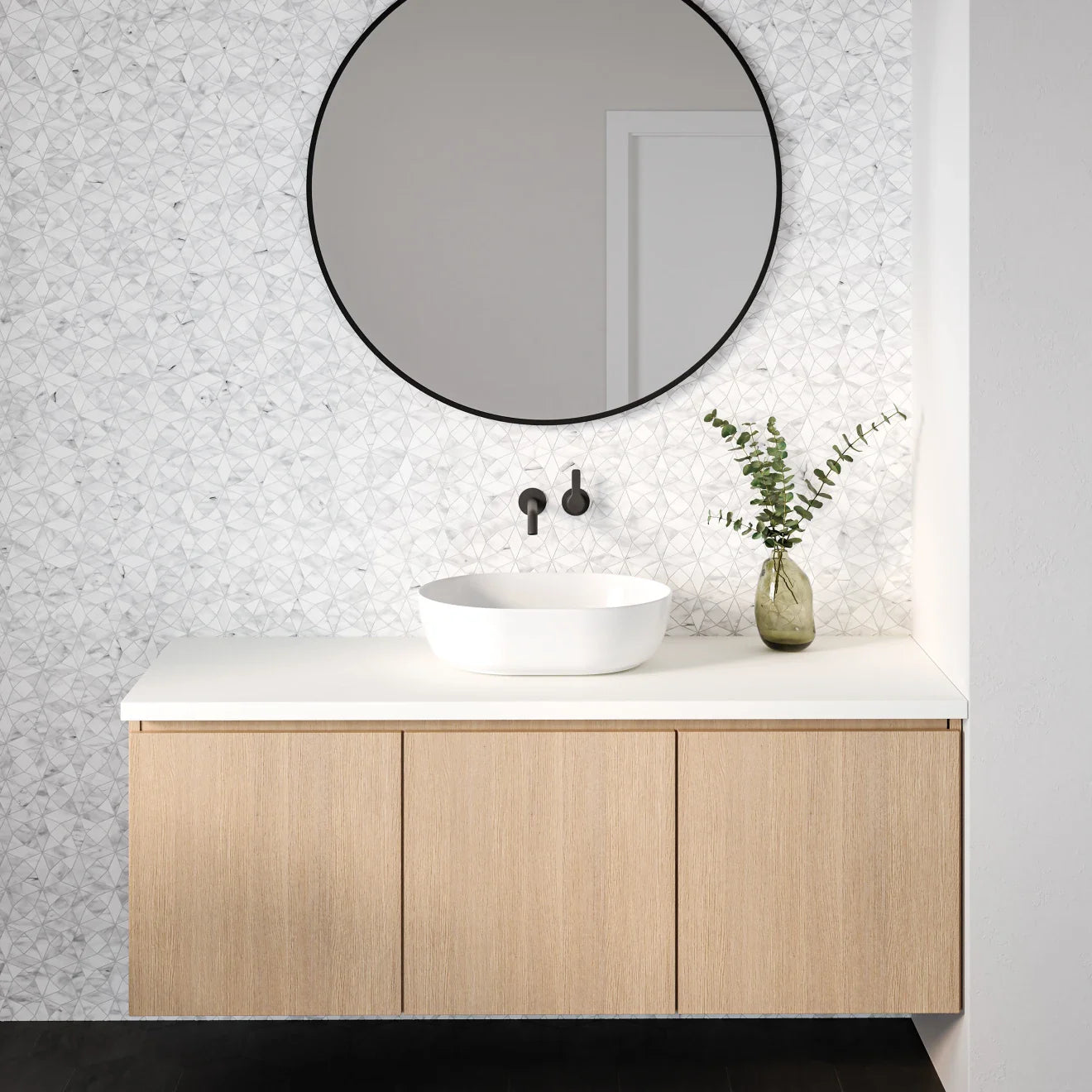 Pure White Porcelain Slab 60" x 126" - 1/2" Thick
