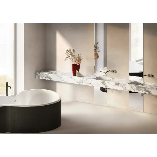 Arabescato Grey Porcelain Slab 60" x 126" - 1/2" Thick