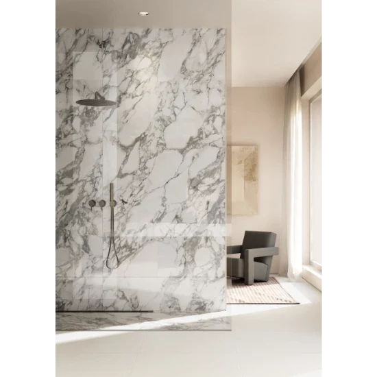 Arabescato Grey Porcelain Slab 60" x 126" - 1/2" Thick