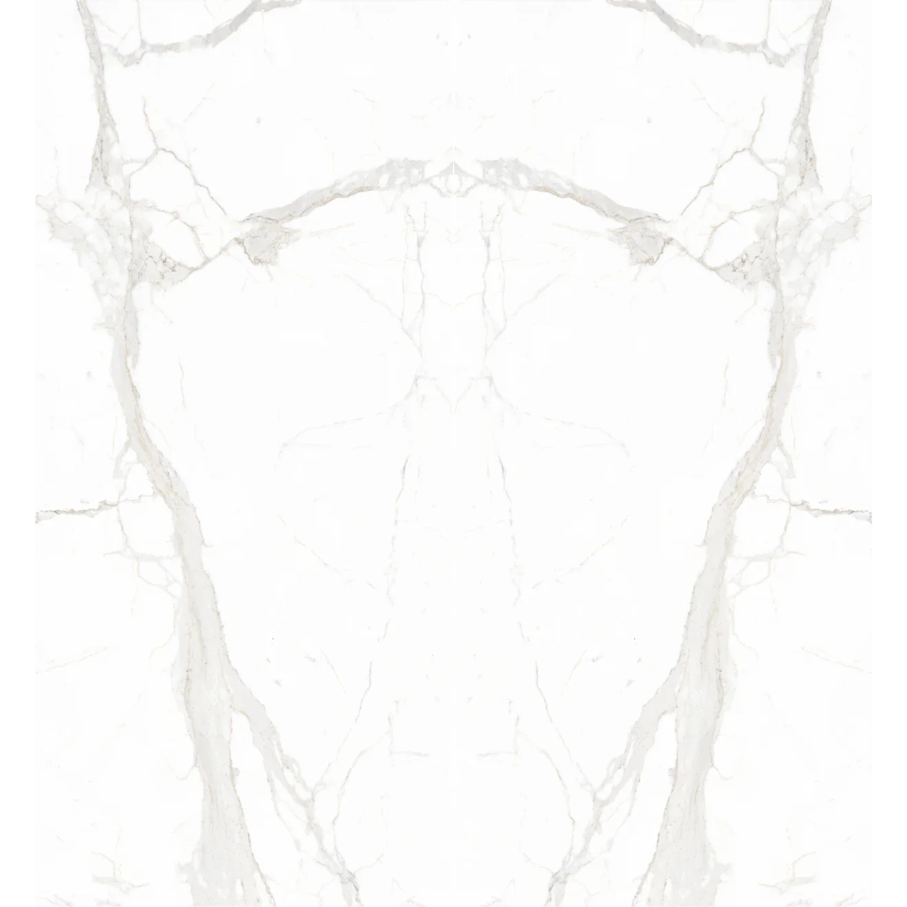 Calacatta Super White Bookmatch Porcelain Slab 60" x 126" - 1/2" Thick