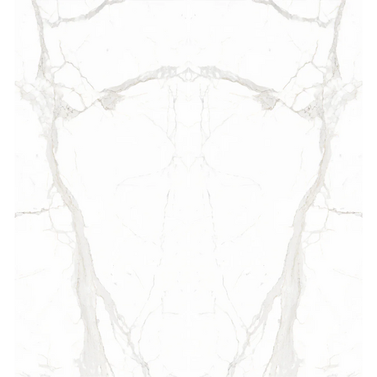 Calacatta Super White Bookmatch Porcelain Slab 60" x 126" - 1/2" Thick