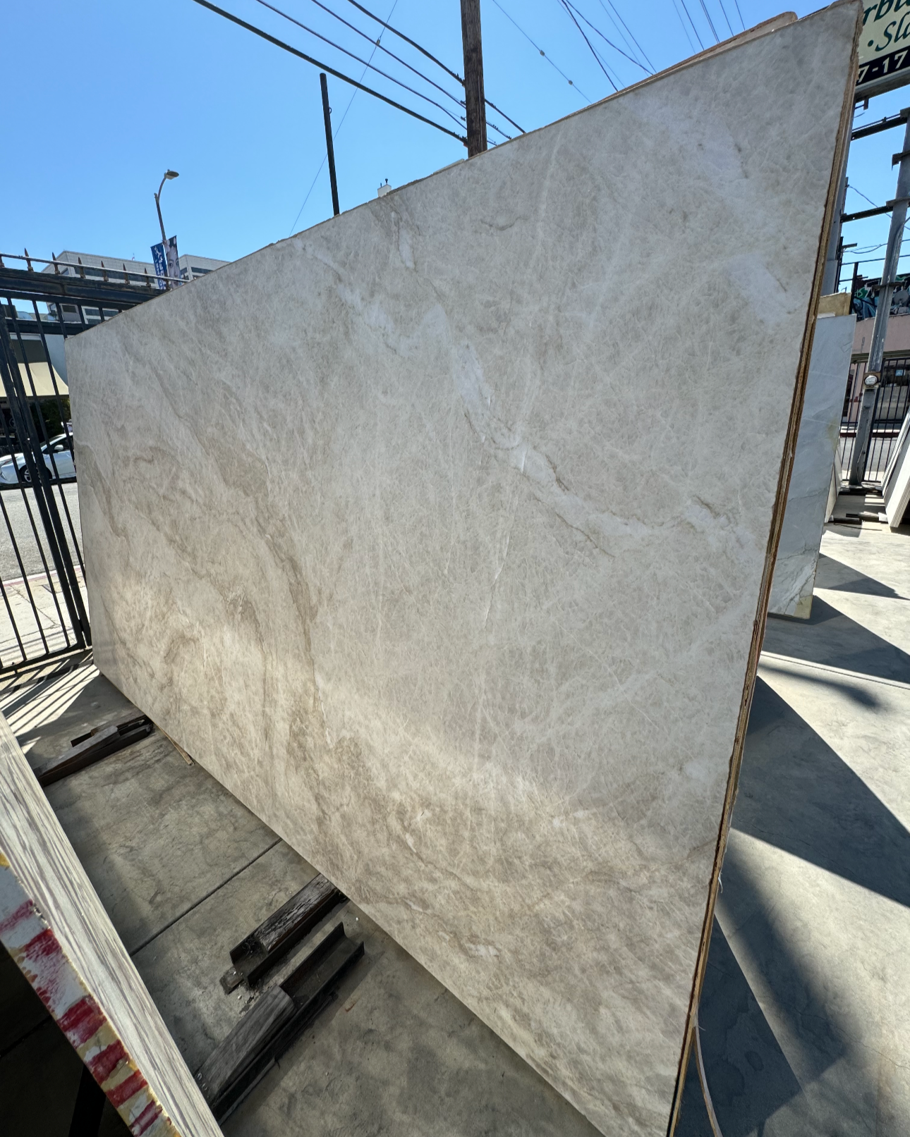Taj Mahal Quartzite Leathered Slab
